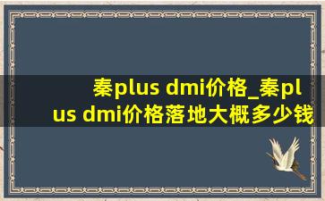 秦plus dmi价格_秦plus dmi价格落地大概多少钱